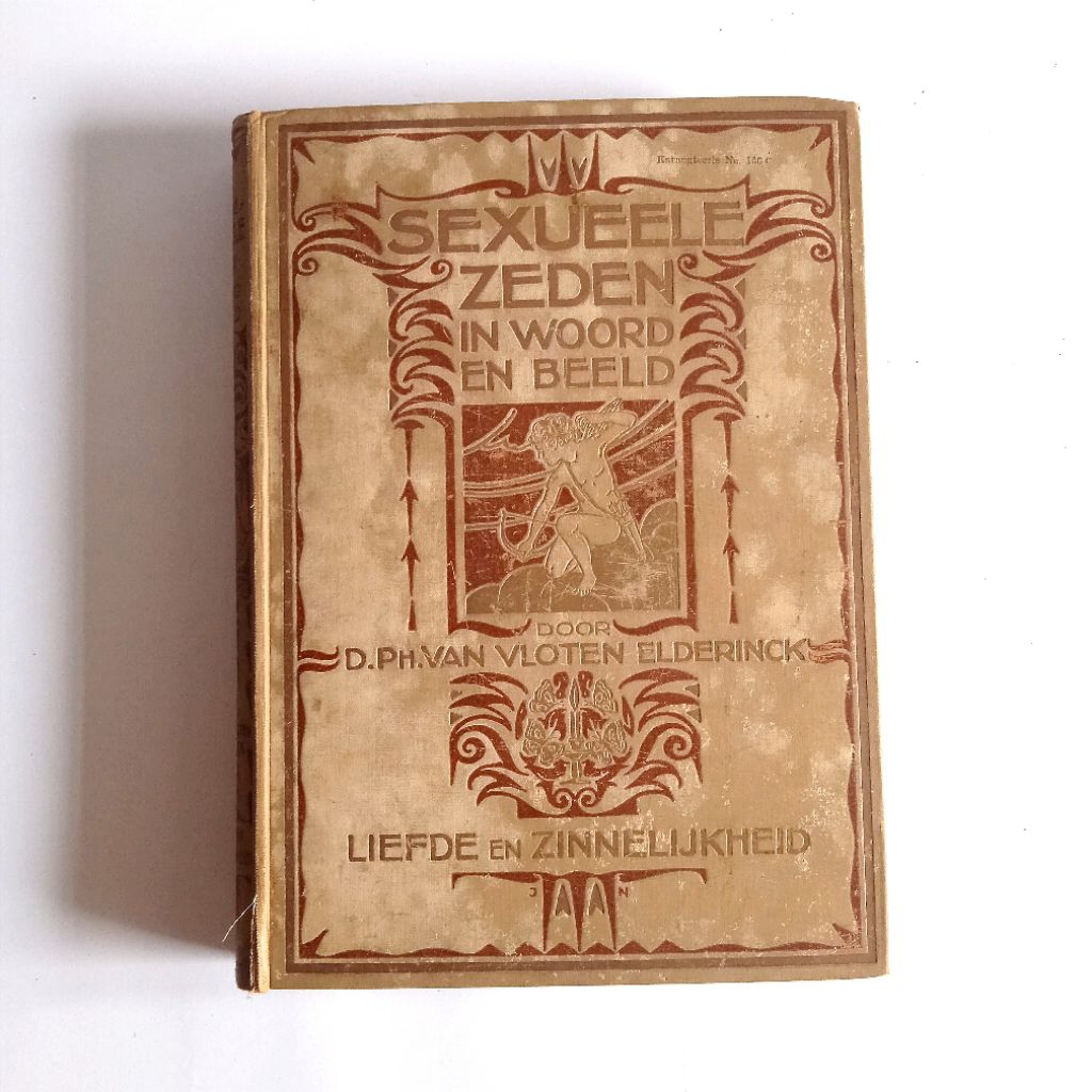 Antik Vintage Buku Belanda Besar Lama SEXUEELE ZEDEN IN WOORD EN BEELD 1930an Hard Cover Utuh Tua La