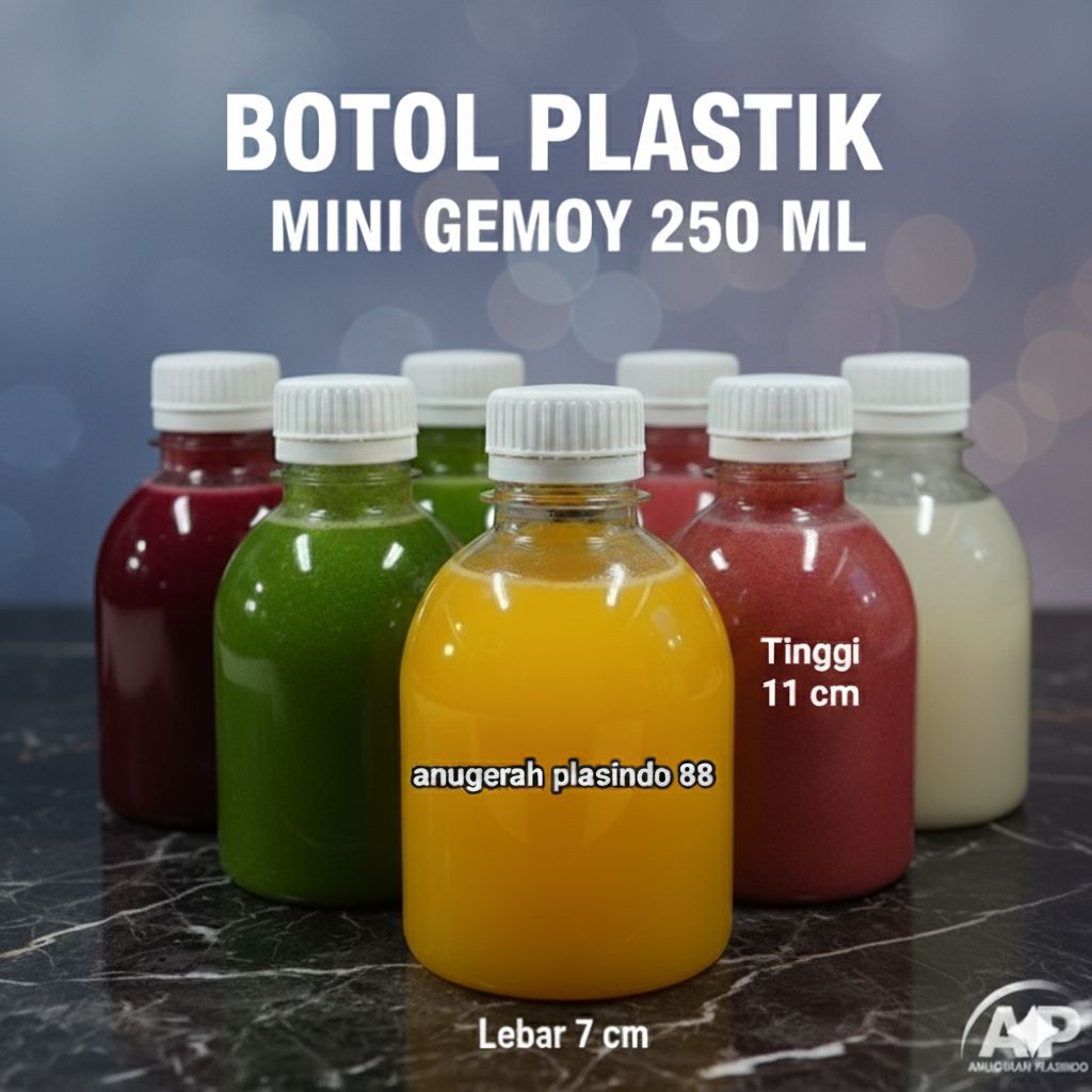 BOTOL MINI GEMOY 250 ML 1 BAL ISI 107 PCS CARGO