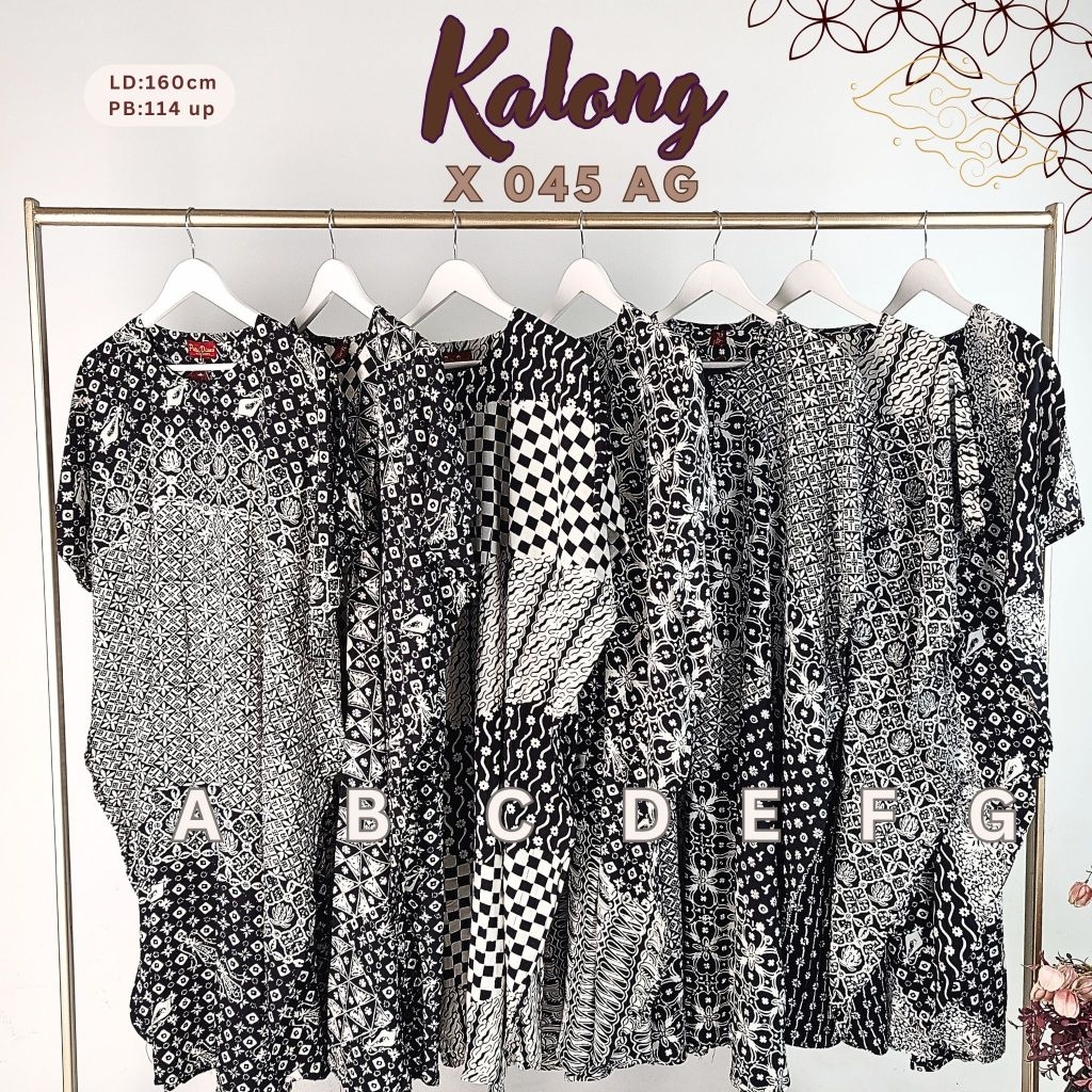 Daster Kalong X Hitam Putih Series | Daster Batik Jumbo