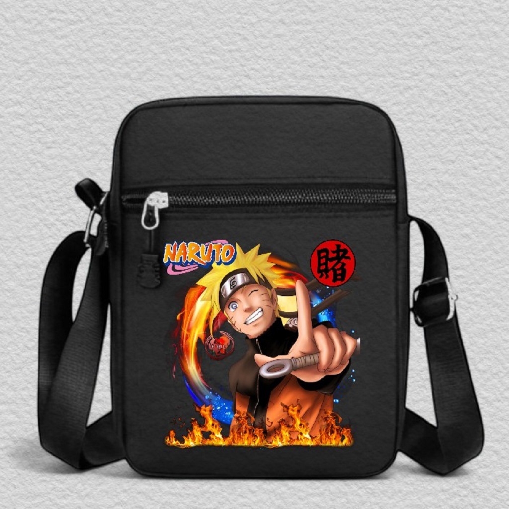 TAS SELEMPANG KARAKTER NARUTO BORUTO  SLINGBAG ANAK LAKI LAKI  TAS SELEMPANG ANAK GAMERS