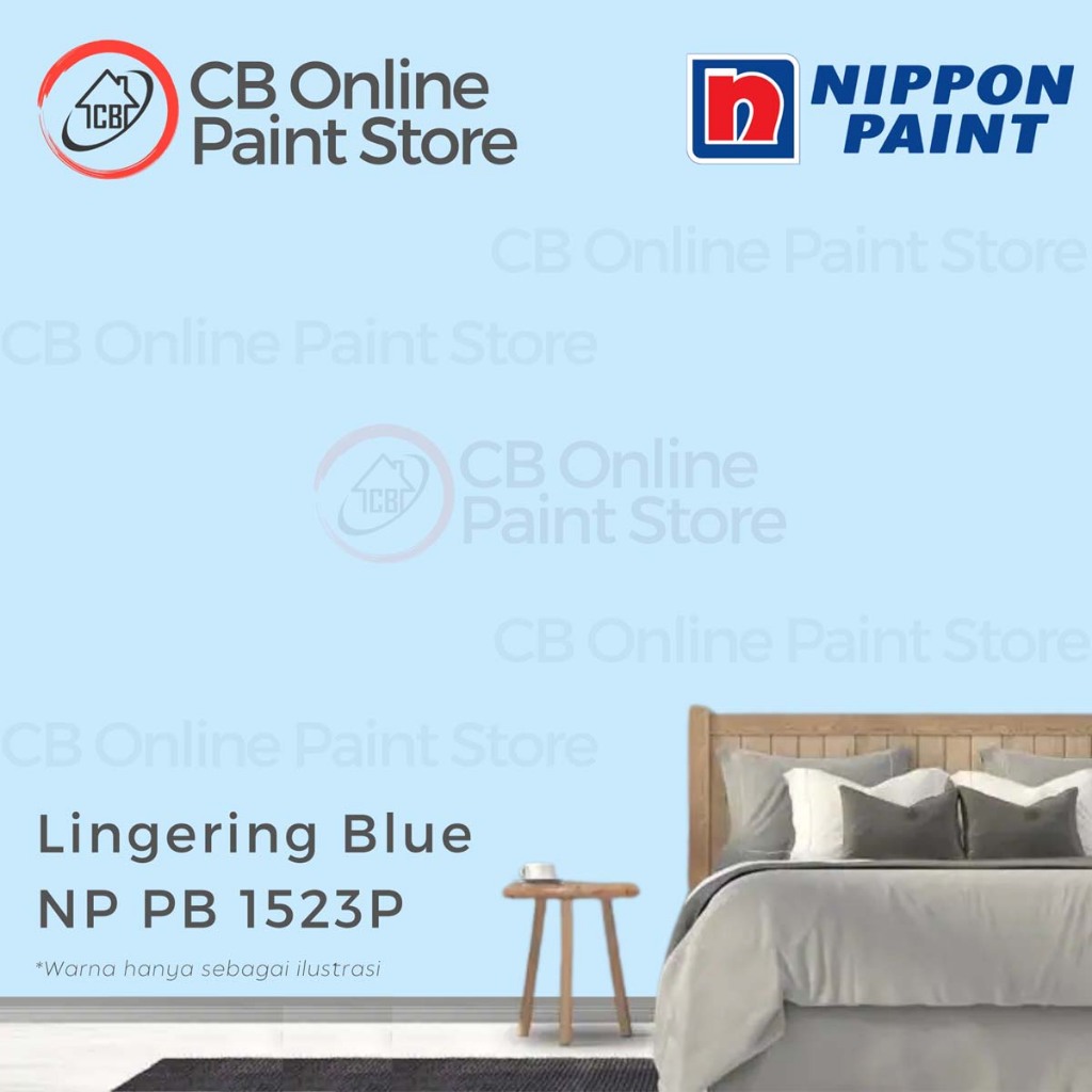 CAT TEMBOK NIPPON PAINT - LINGERING BLUE NPPB1523P - GALON