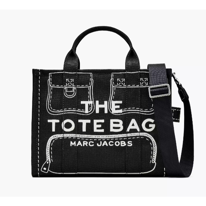 Marc Jacobs  The Trompe L'OEIL Cargo Canvas Medium Tote Bag