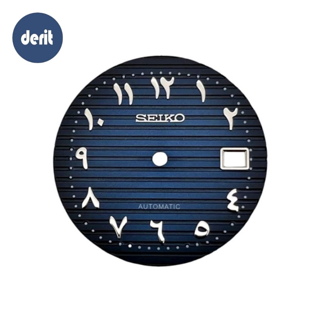 Dial Jam Seikomod Naut Arabic Biru NH35 NH36 Automatic 30.5mm Seikonaut