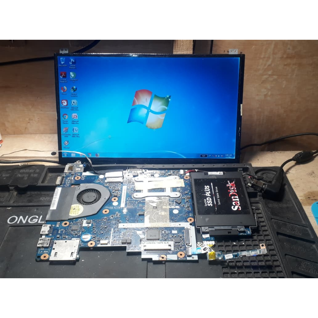 ET24 MB-AC-12 MOTHERBOARD MOBO LAPTOP ACER ASPIRE V5-131 LA-8943P REV : 1.0