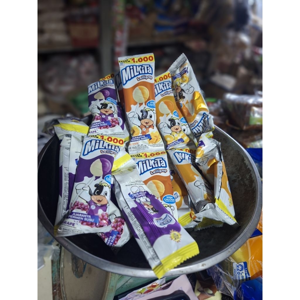 PERMEN LOLLIPOP MILKITA RENCENG RASA BUAH