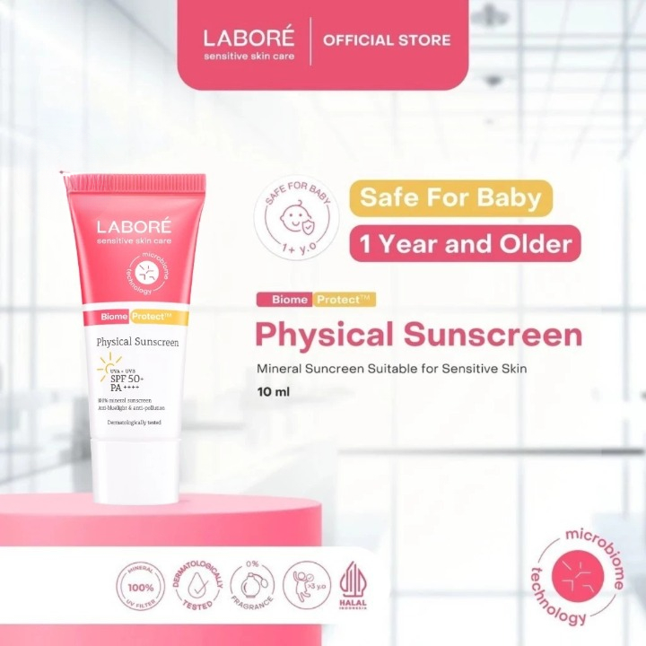 LABORÉ Sensitive Skin Care BiomeProtect Physical Sunscreen SPF 50+ PA++++ 10ml - Sunscreen Ringan Co