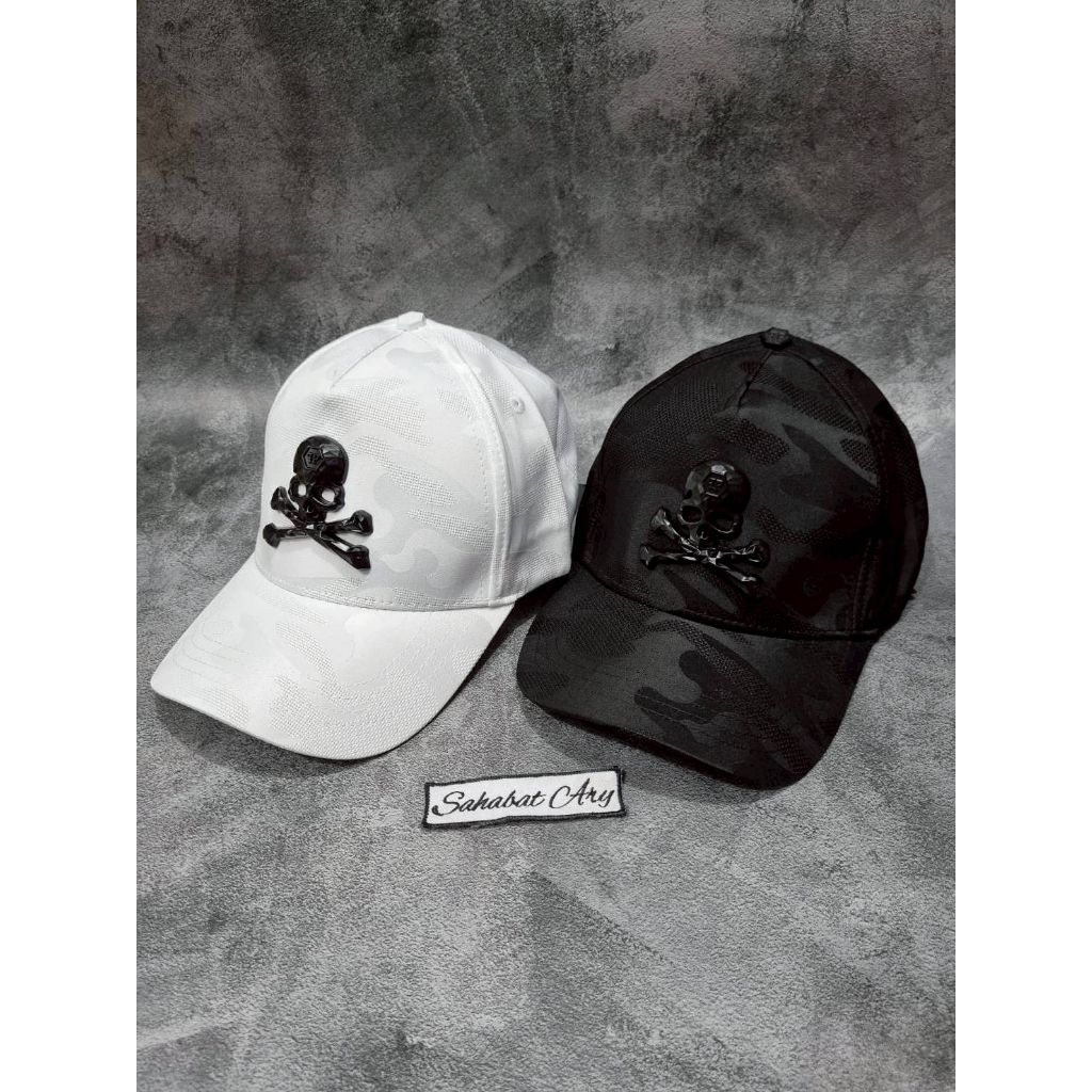 Topi Philipp Plein Baseball Logo Metal