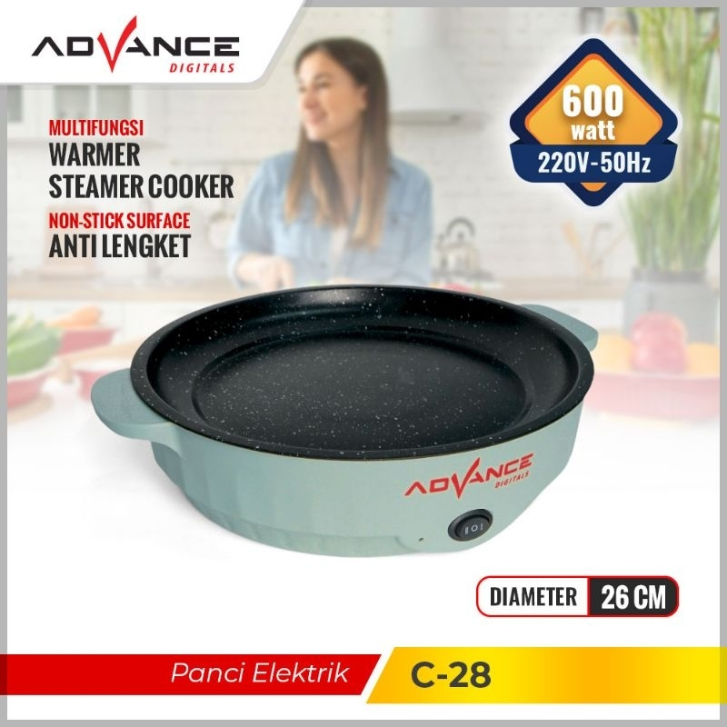 Warmer Steamer Cooker C-28 Advance Panci Listrik