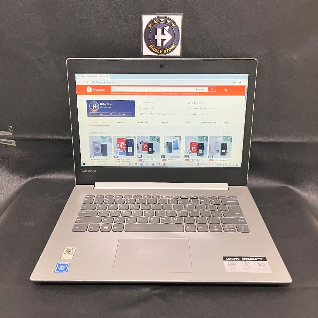 LAPTOP LENOVO IDEAPAD 330 81D0 CELERON N4000 4GB 14INCH SECOND BERGARANSI