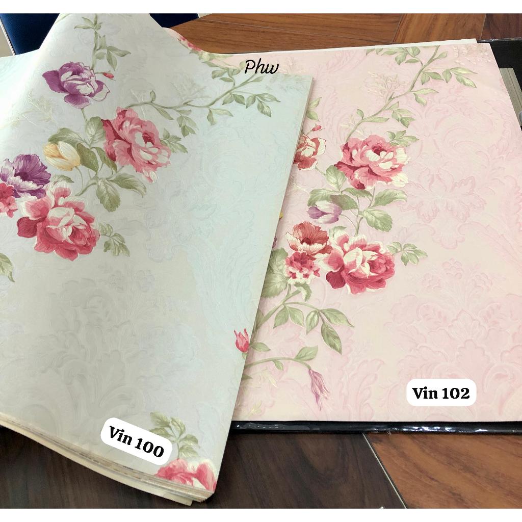 Wallpaper Dinding Bunga Rose Merah Ungu Salur Murah Vincenzo