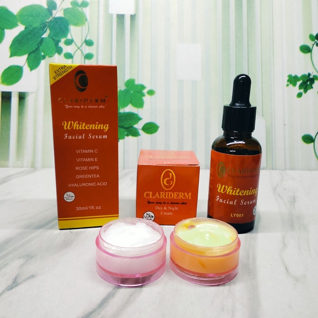 PAKET CLARIDERM 3IN1(SERUM, CREAM SUSUN)