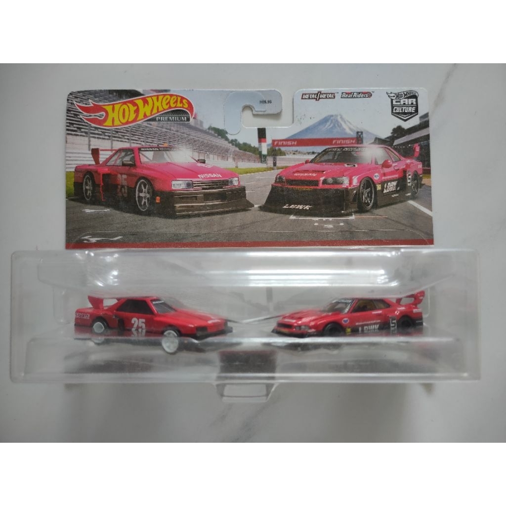 Hotwheels Premium Twinpack Nissan Skyline R34 LBWK