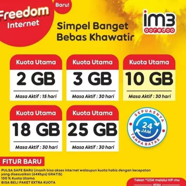 Paket Data Indosat | Fredoom Internet 28 Hari | Promo