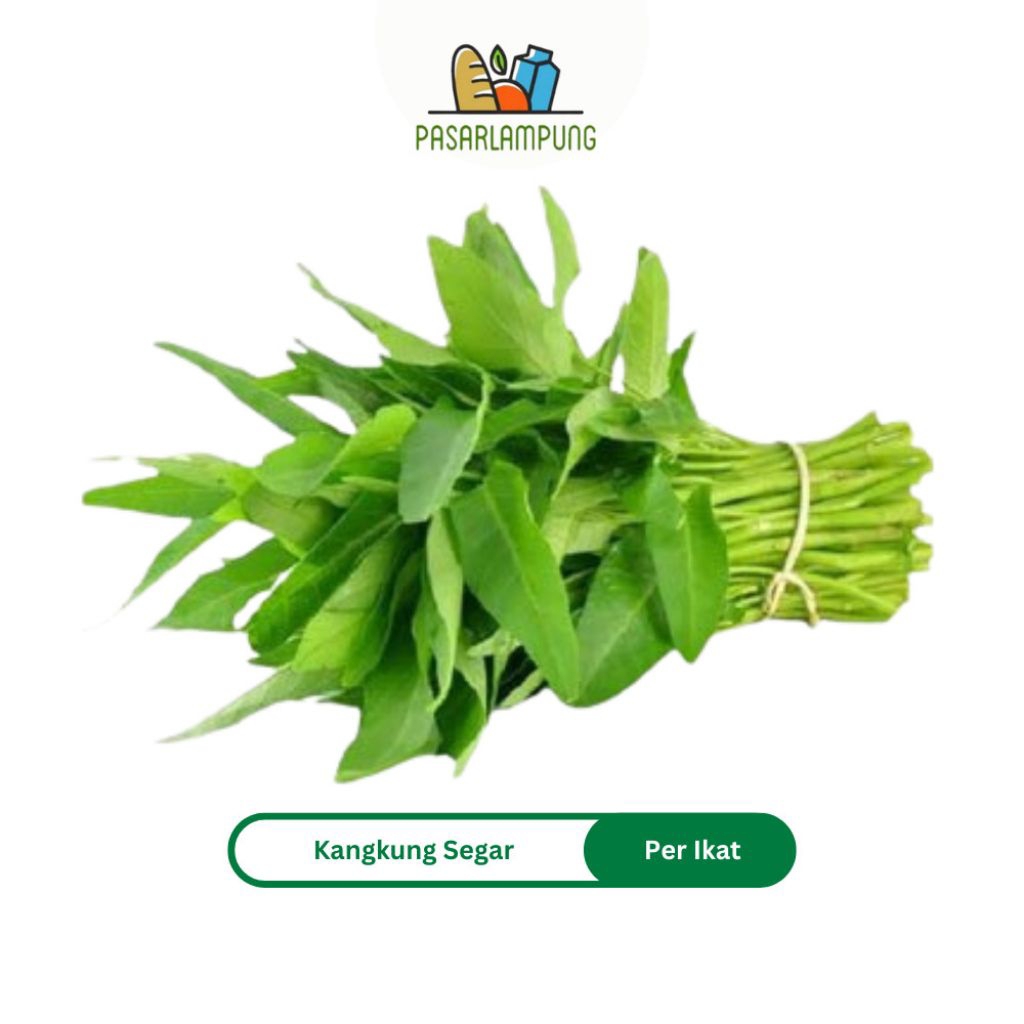 Kangkung Hijau Sayur Segar Per Ikat Pasar Lampung