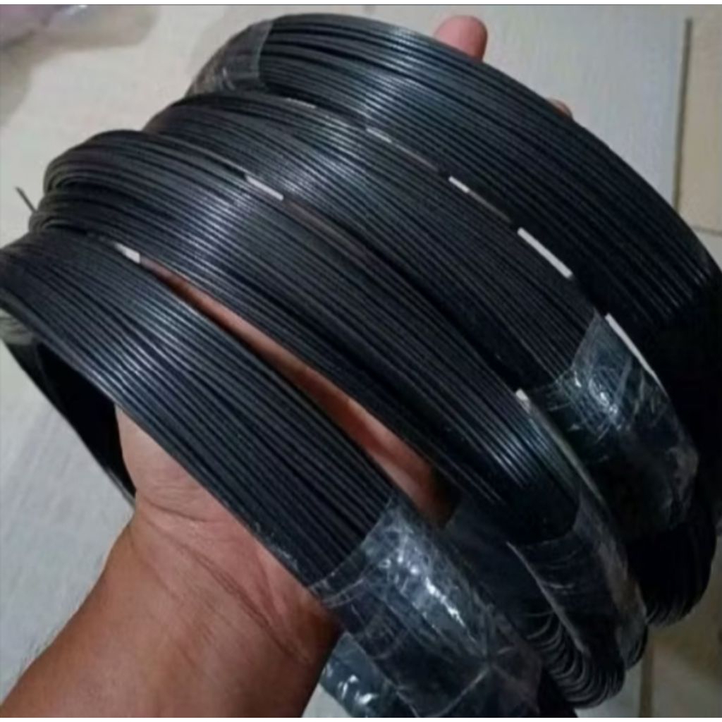 jeruji fiber hitam panjang 3mtr ukuran 1,5mm