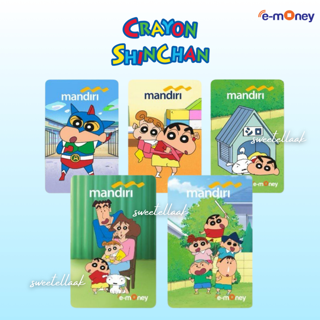 Mandiri e-Money Shinchan Oriental Limited Edition Himawari, E-toll Flazz BCA