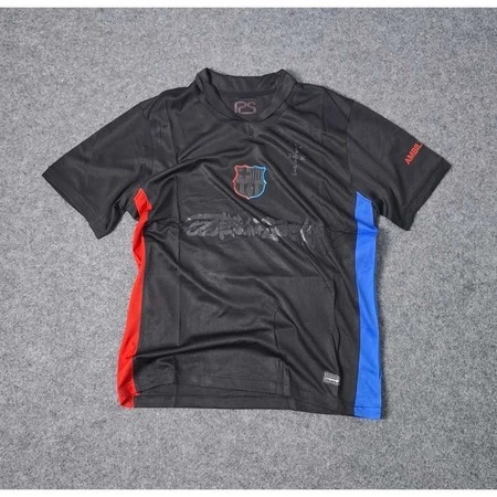 ( FANS ) BARCAA AWAY TRAVIS SCOOT 2024/2025 JERSEY BAJU BOLA FUTSAL HIGH QUALITY PRIA DEWASA