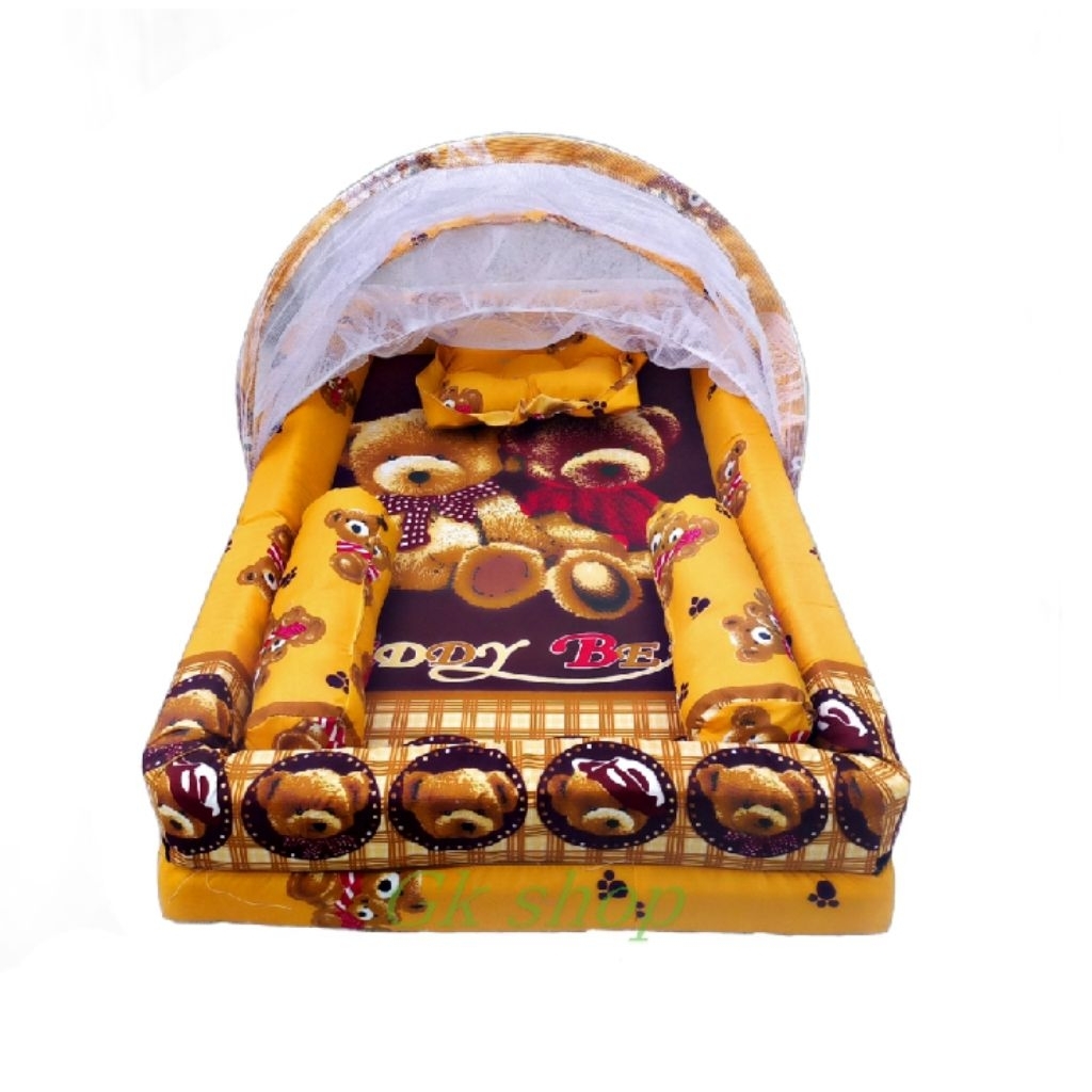 KASUR BAYI KELAMBU bisa di lepas set bantal guling / Kasur bayi kelambu di pisah