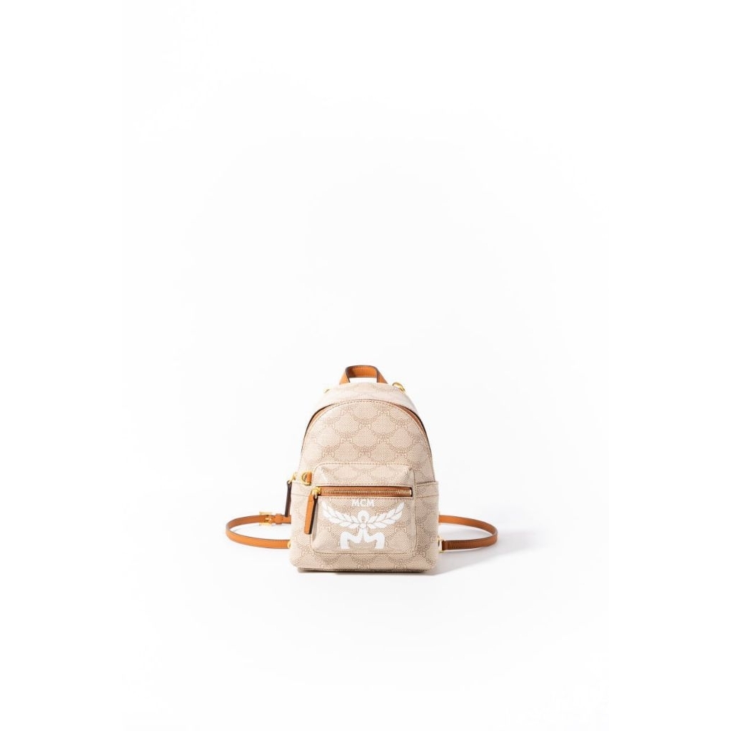 MCM X-mini stark bebe boo backpack in lauretos
Beige - Oatmeal