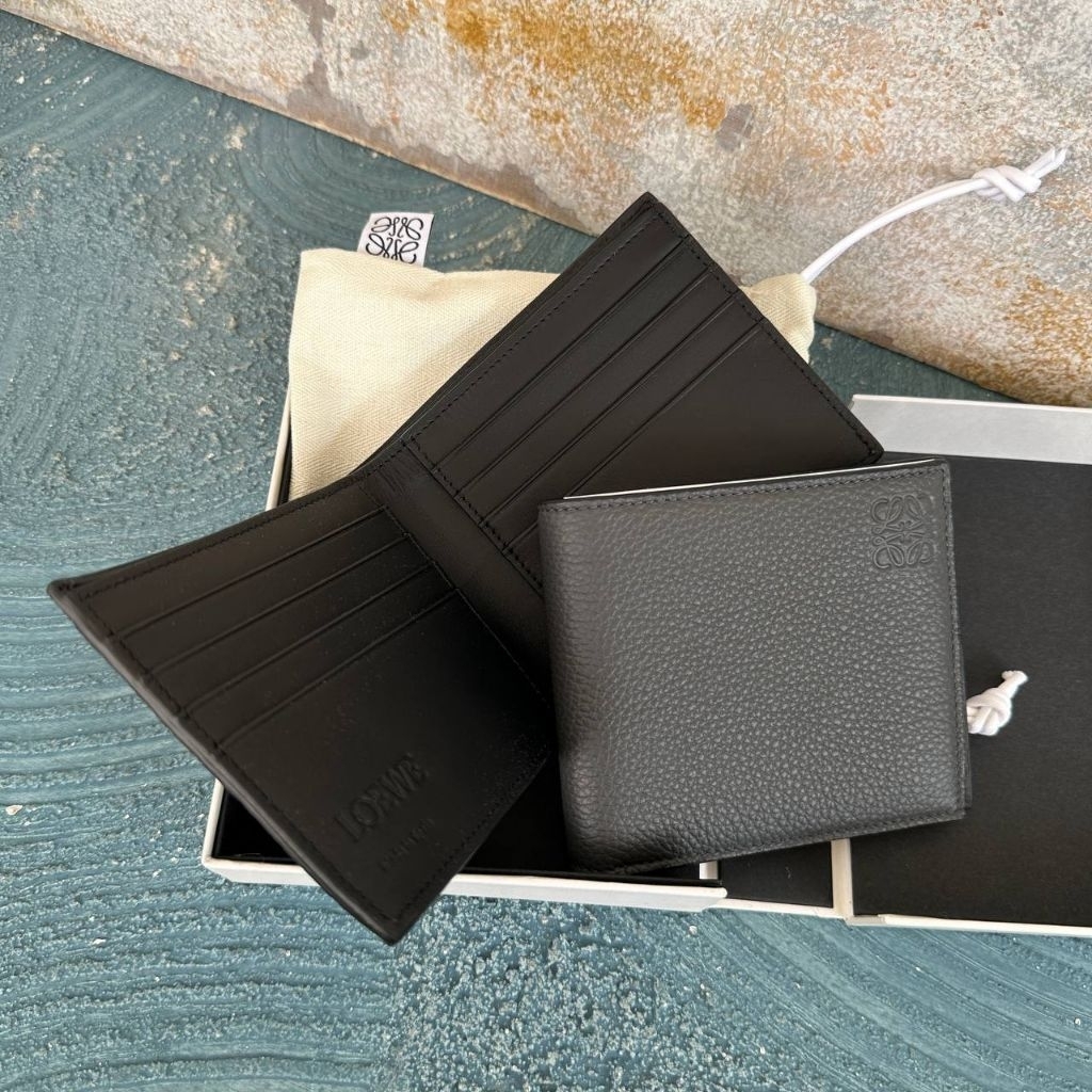 Loewe Anagram Bifold Wallet Anthracite