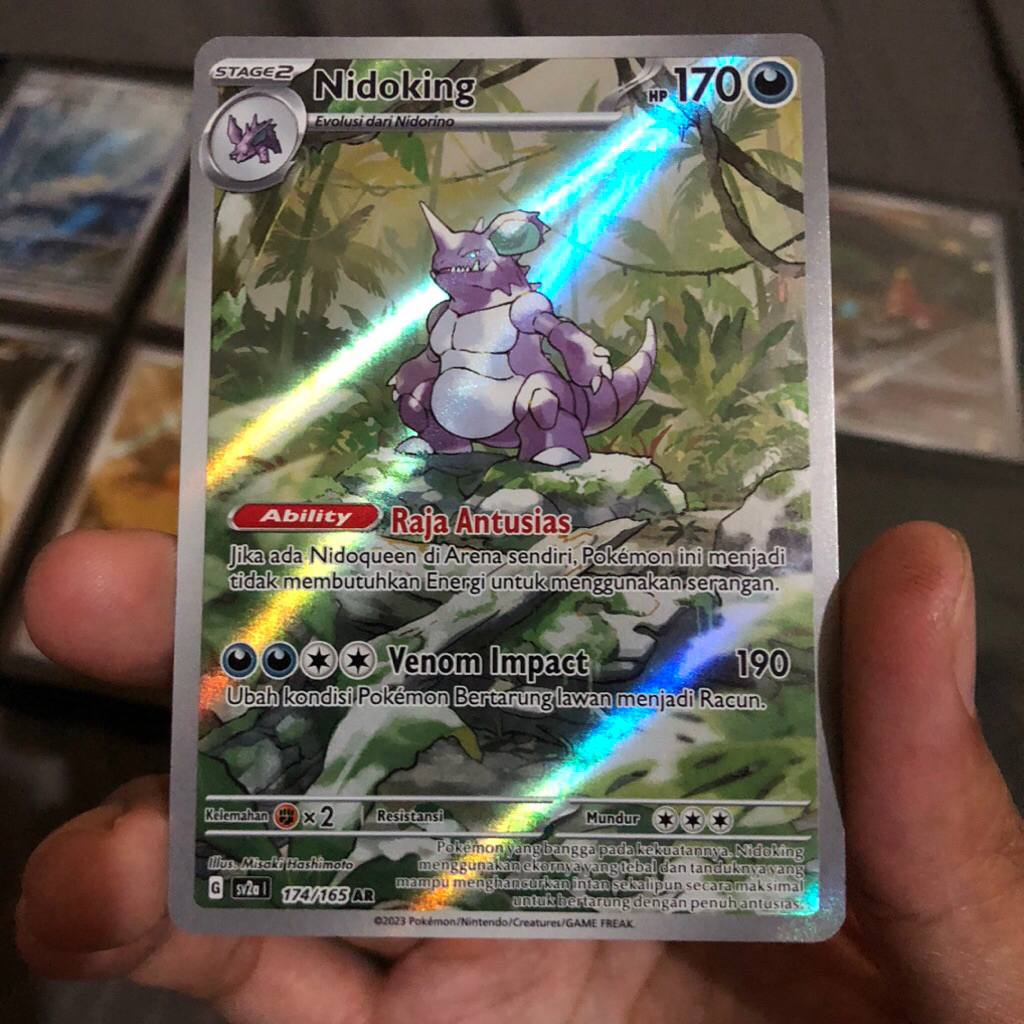 Nidoking AR 174/165 SV2A Kartu Pokemon TCG Indonesia