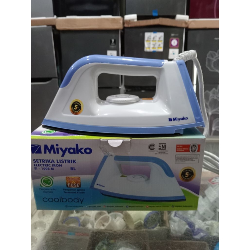 Setrika Miyako EL-1008M / Setrika Miyako EL 1000 M anti lengket