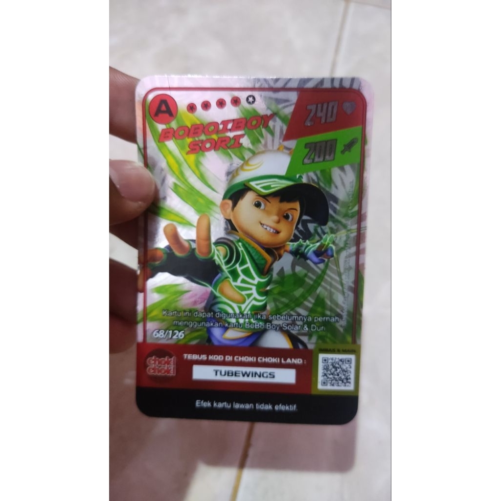 Card Boboiboy x Choki Choki (Legendary Card)