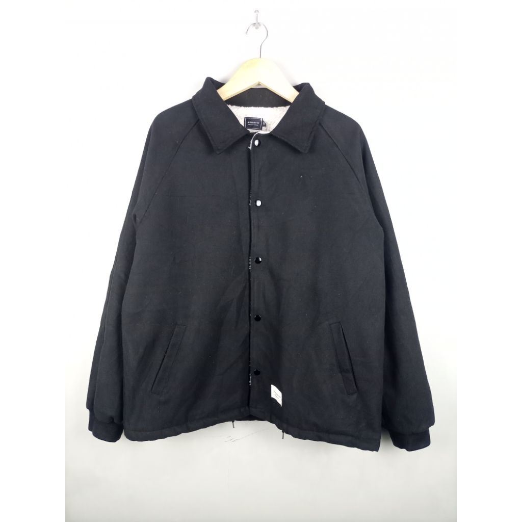 Jaket Asnofit Kasual Wol Sherpa Tebal_Hitam_Size XL