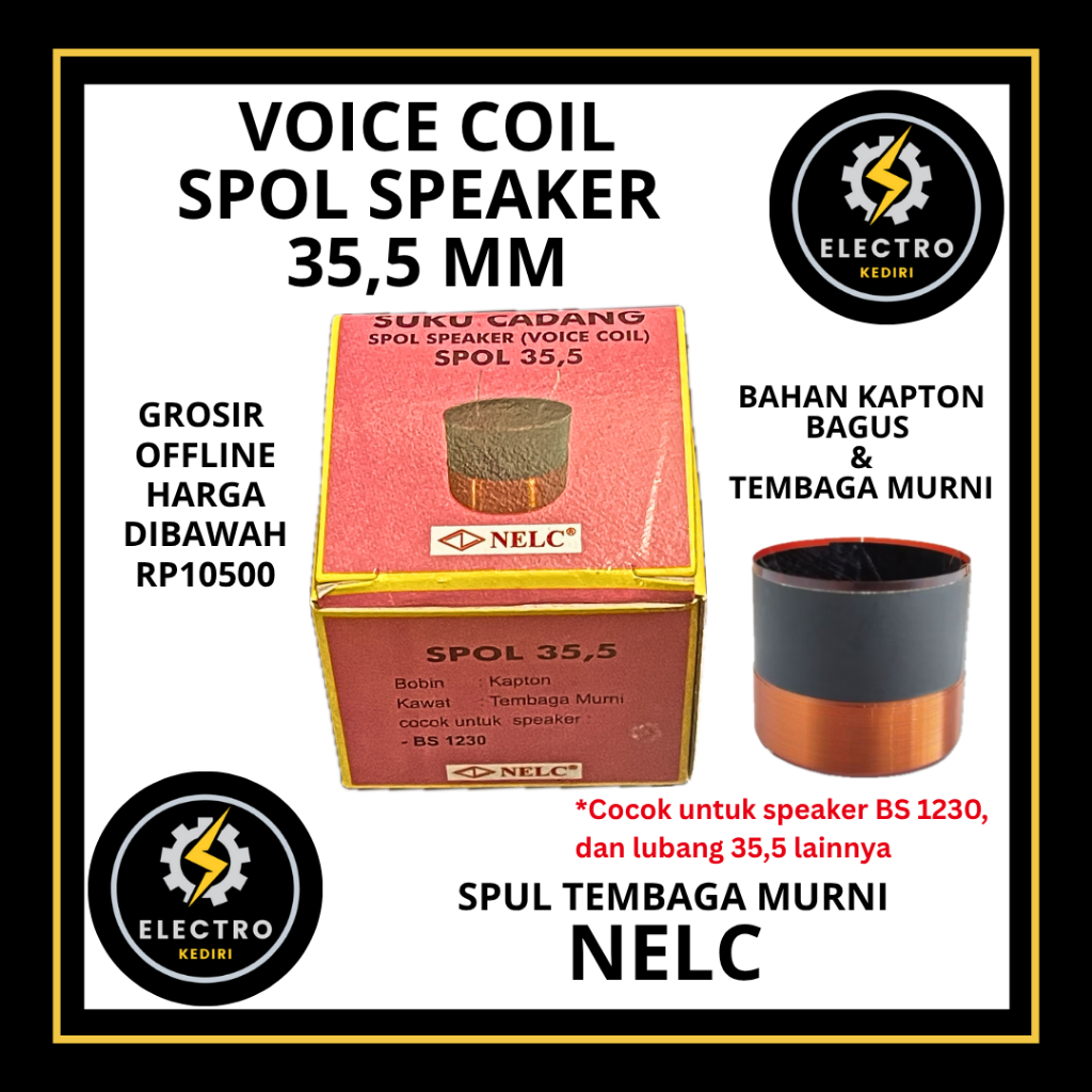 Spul 35,5 mm voice coil heatsink speaker 35,5mm BS1230 | SPOL BS 1230 heatsink