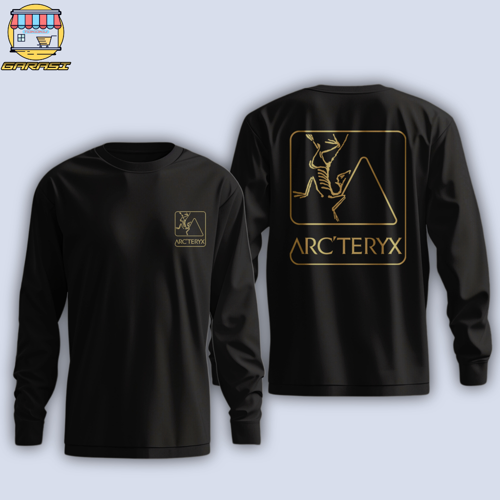 garasi tokoku long sleeve T shirt kaos baju outdoor pendaki gunung unisex pria dan wanita arcteryx 2