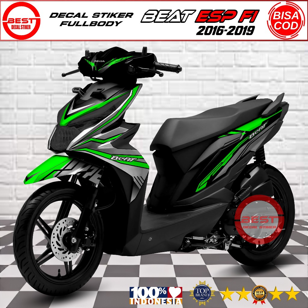 Decal Beat ESP FI Tahun 2016-2019 Full Body - Stiker Fullbody Beat ESP FI - Variasi Beat ESP FI