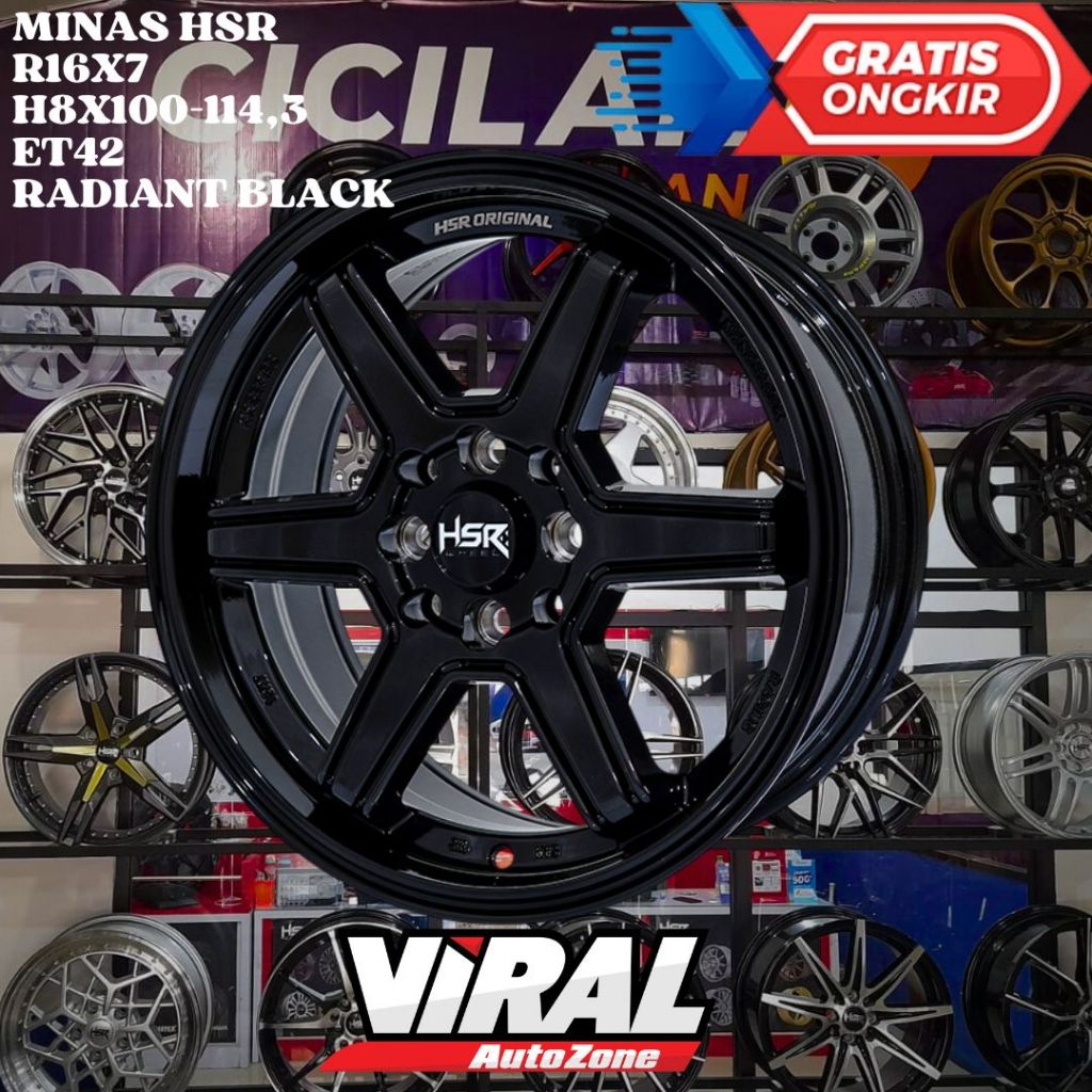 Velg Mobil Te37 Ring 16 HSR MINAS R16 Untuk Brio, Agya, Mirage, March, Picanto, Ayla