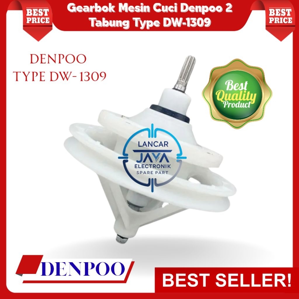{DW-1309} gearbox mesin cuci Denpoo 2 tabung Type DW-1309 As Model Gerigi 10
