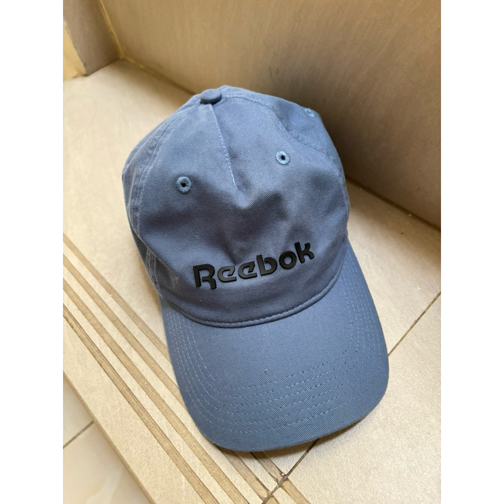(preloved/bekas/second) NETT TOPI Reebok Rubber Weld Adjustable Unisex Cap Uniform Blue CLASSIC BASE
