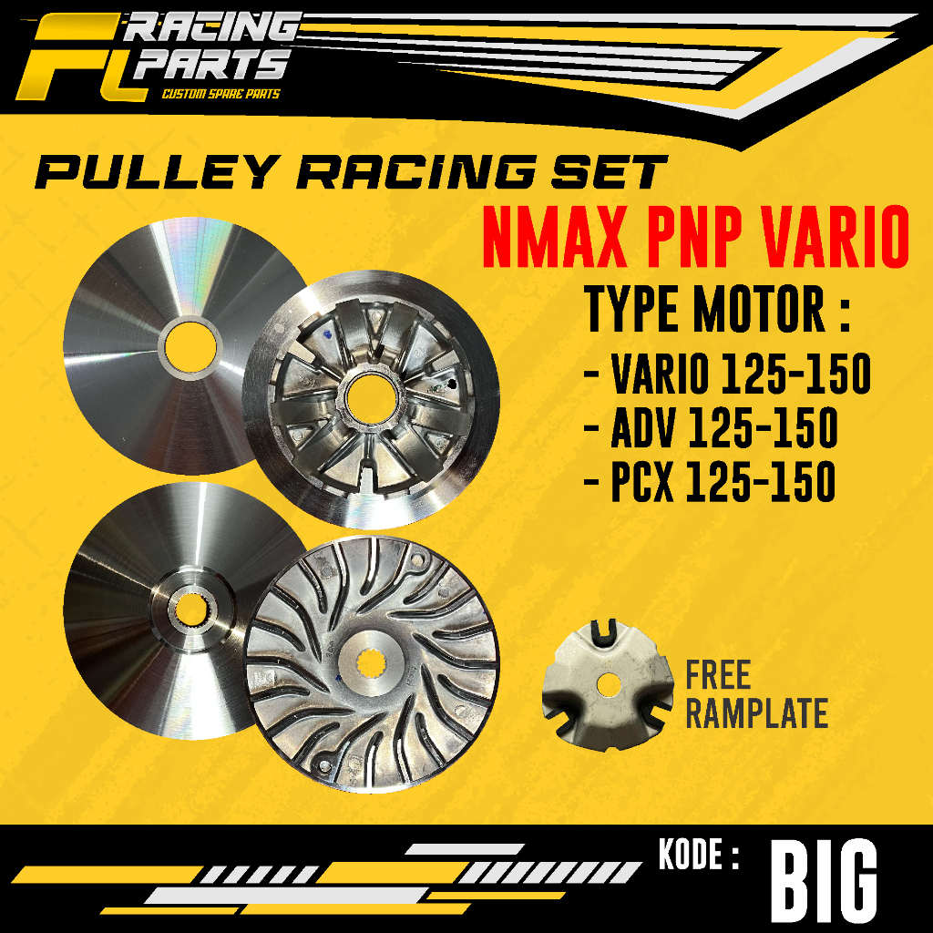 RUMAH ROLLER COSTUM NMAX PNP VARIO ADV PCX 125-150 BUBUT