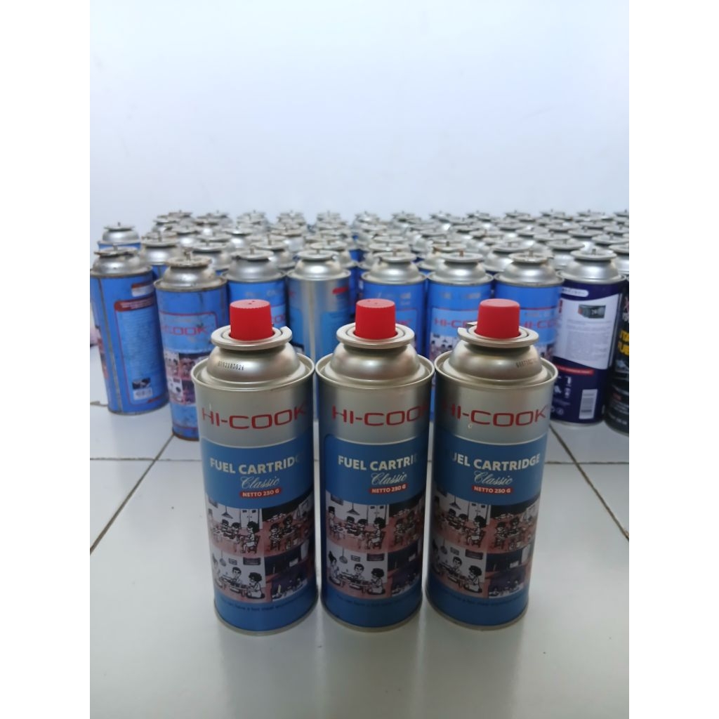 Kaleng Gas Portable Hi-Cook,Gaz Zone,Tokai Memasak Camping (KOSONG)