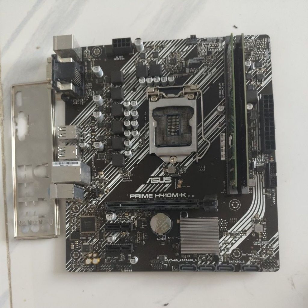 PAKET MOBO ASUS H410 + I3 10100 + DDR4 16GB