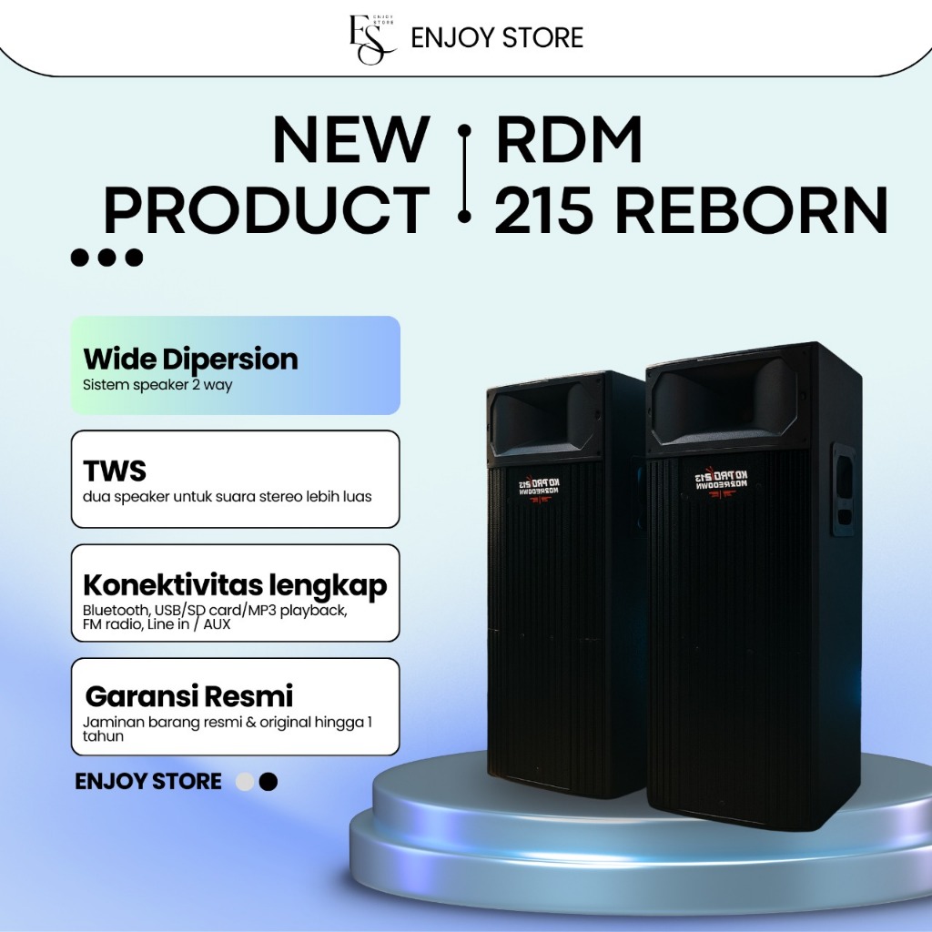 ROADMASTER - KD Pro 215 Mix Usb Bluetooth Reborn Speaker Active | Garansi 1 Tahun