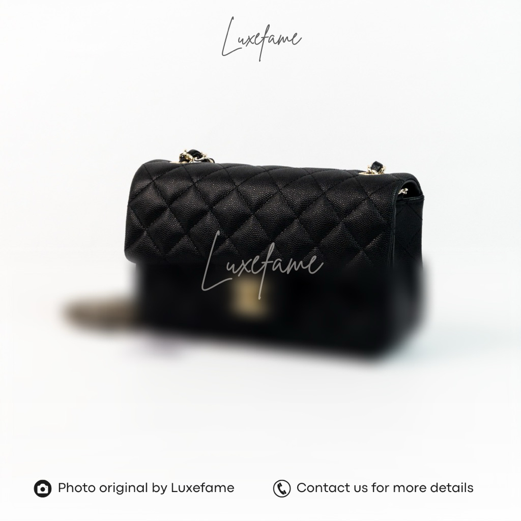 Classic Flap Mini Bag Caviar Leather Black GHW
