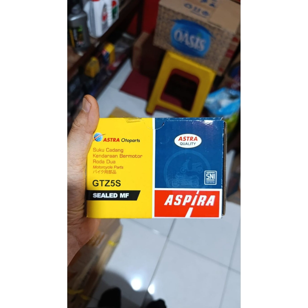 Aki motor Aspira GTZ5S