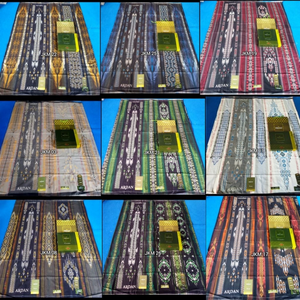 Sarung Ardan Jaquard Kembang (JKM) Gold original 100% | seri hitam dan putih |