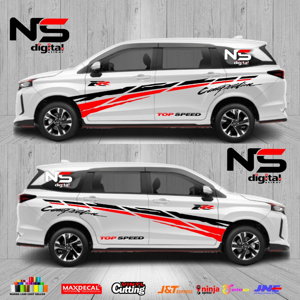 Stiker Mobil Xenia Avanza Stiker Aksesoris Keren Body Samping Keren Terbaru