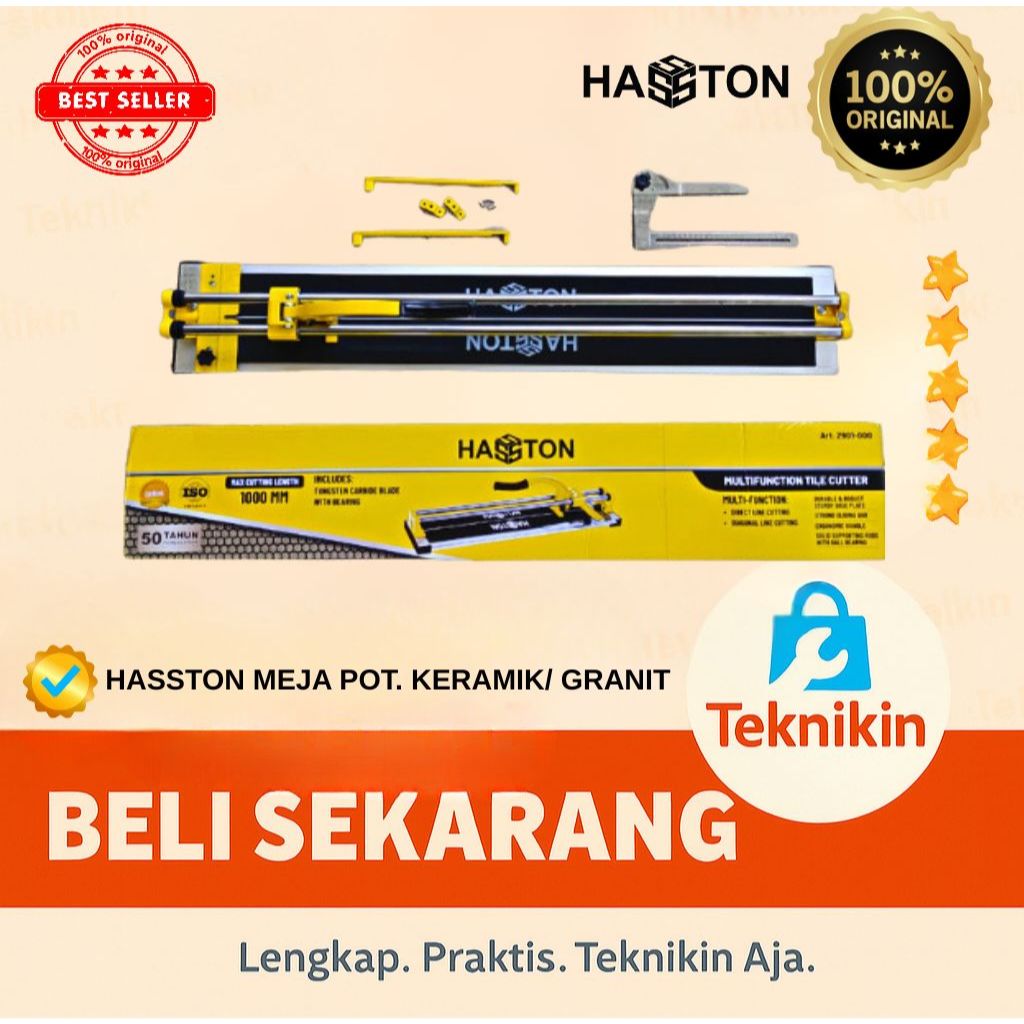 Alat Potong Keramik Granit 1000mm 2901-000 HASSTON PROHEX / Manual Granite Tile Cutter Handle Besi P