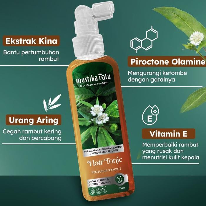 Mustika Ratu Hair Tonic Penyubur Rambut 175ml dan 75ml