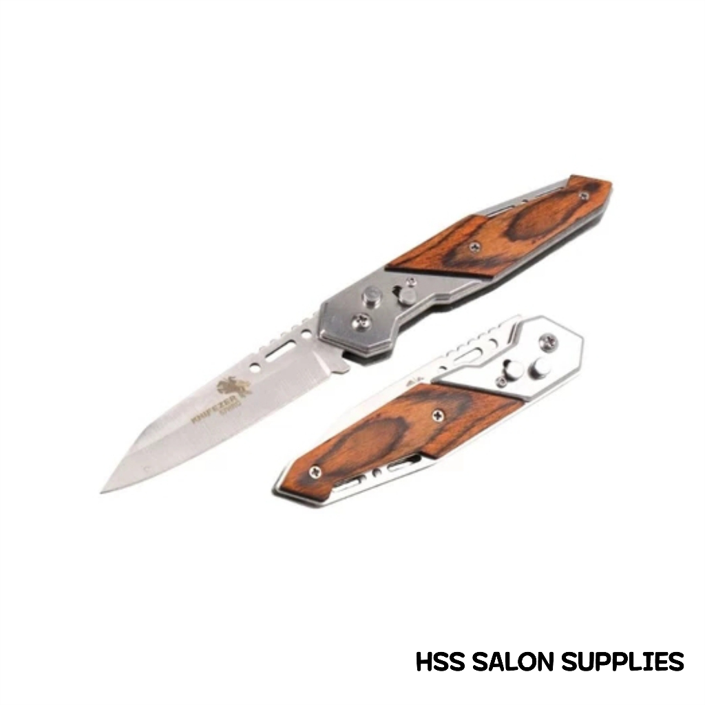 Pisau Lipat Baja Doom Blade Survival Pisau Tactical Hunting pisau knifezer brown