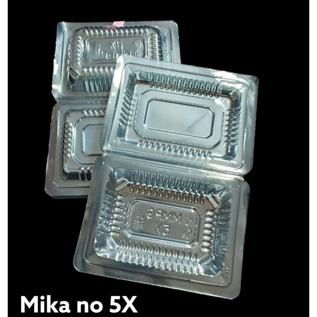 Mika 5X Mika plastik Kue Makanan 100 Pcs