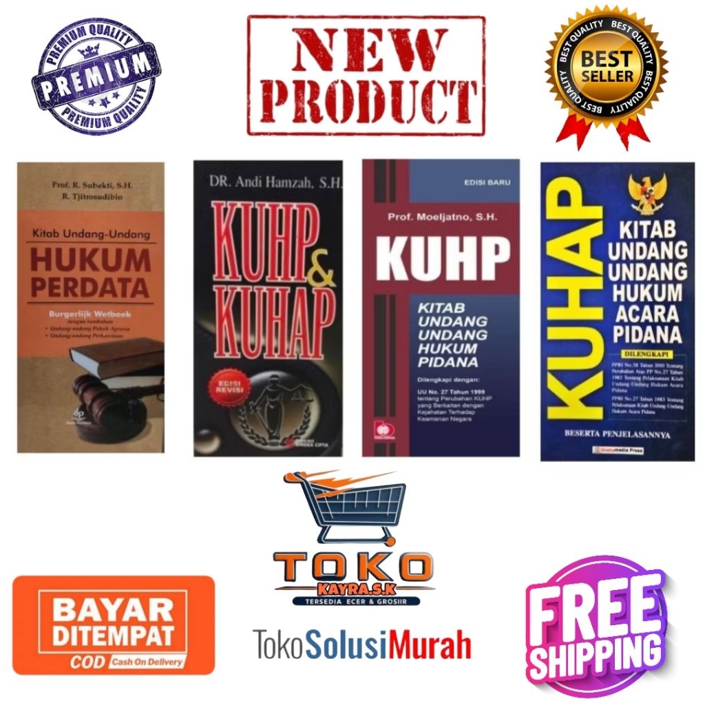 Buku kuhp (kitab undang - undang hukum pidana) kuhap (kitab undang - undang hukum acara pidana) kuhp
