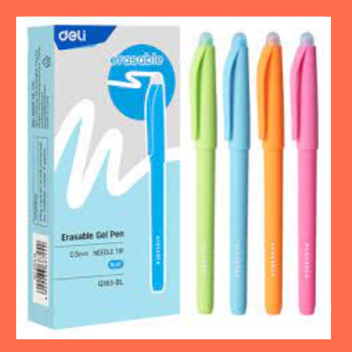 DELI Erasable Gel Pen G163-Black (per pcs)