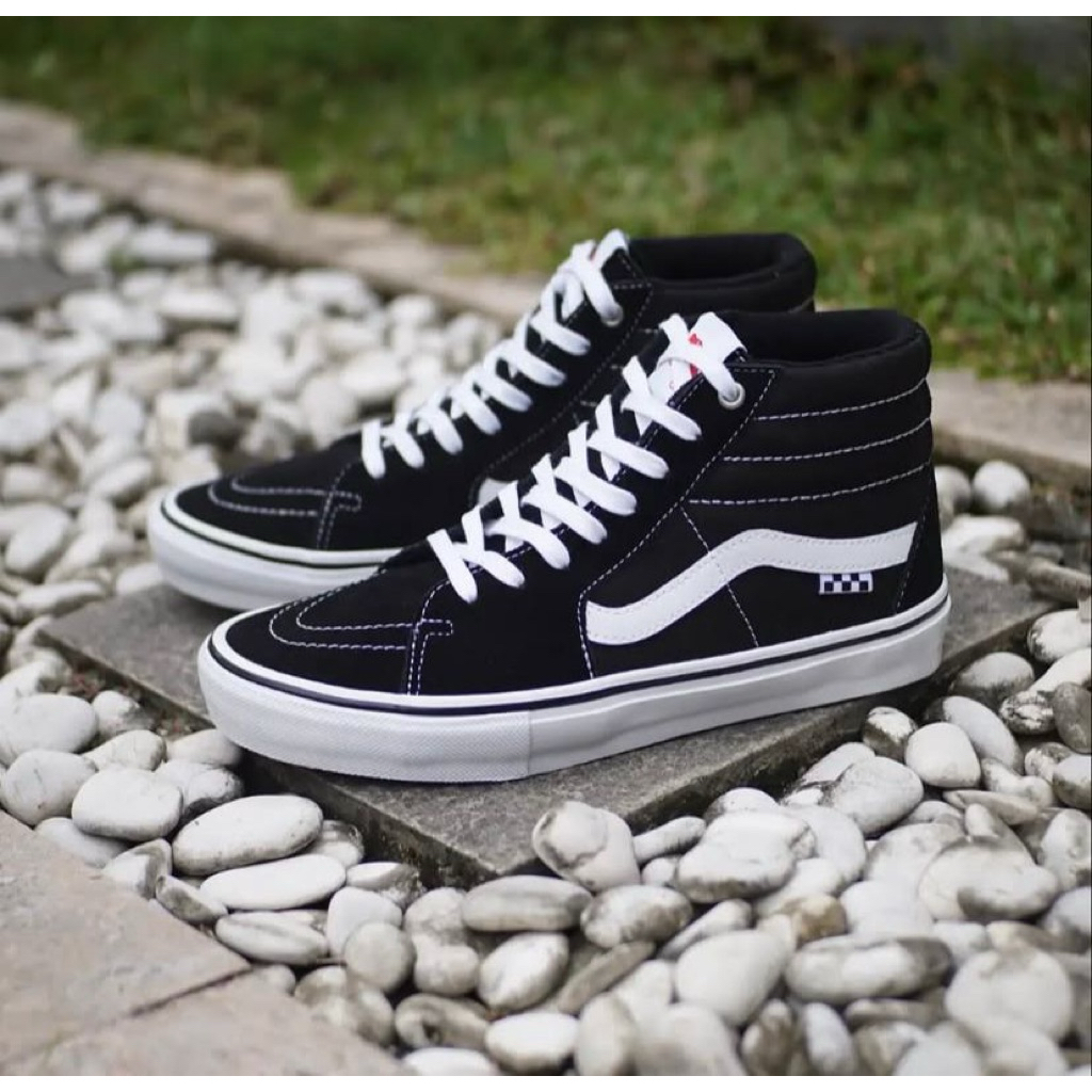 VANS SK8 hi PRO SKATE BLACK WHITE