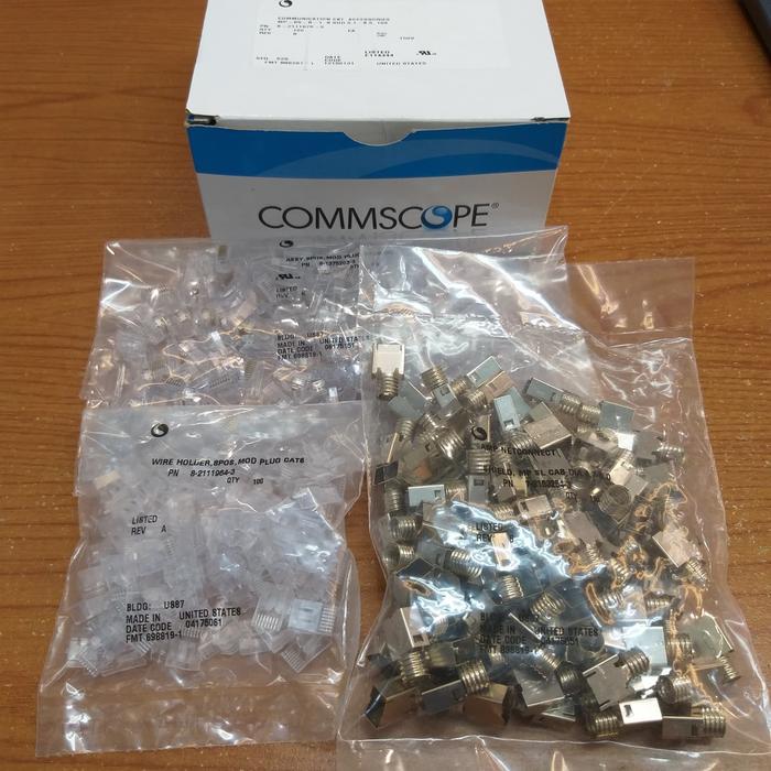 Connector rj45 commscope cat6 amp konektor rj 45 comscope RG 45 cat 6